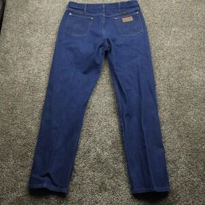 Wrangler‎ Jeans Men's 34x34 Dark Wash Denim Straight Leg Cowboy Workwear Pants